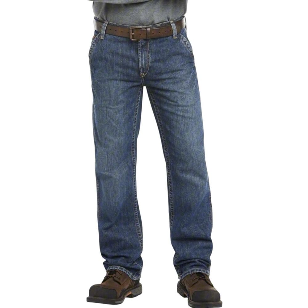 CRUDE Jeans Mens 38x30 Flame Resistant FR Westex Indigo CAT 2 NFPA 2112 RPS-1018